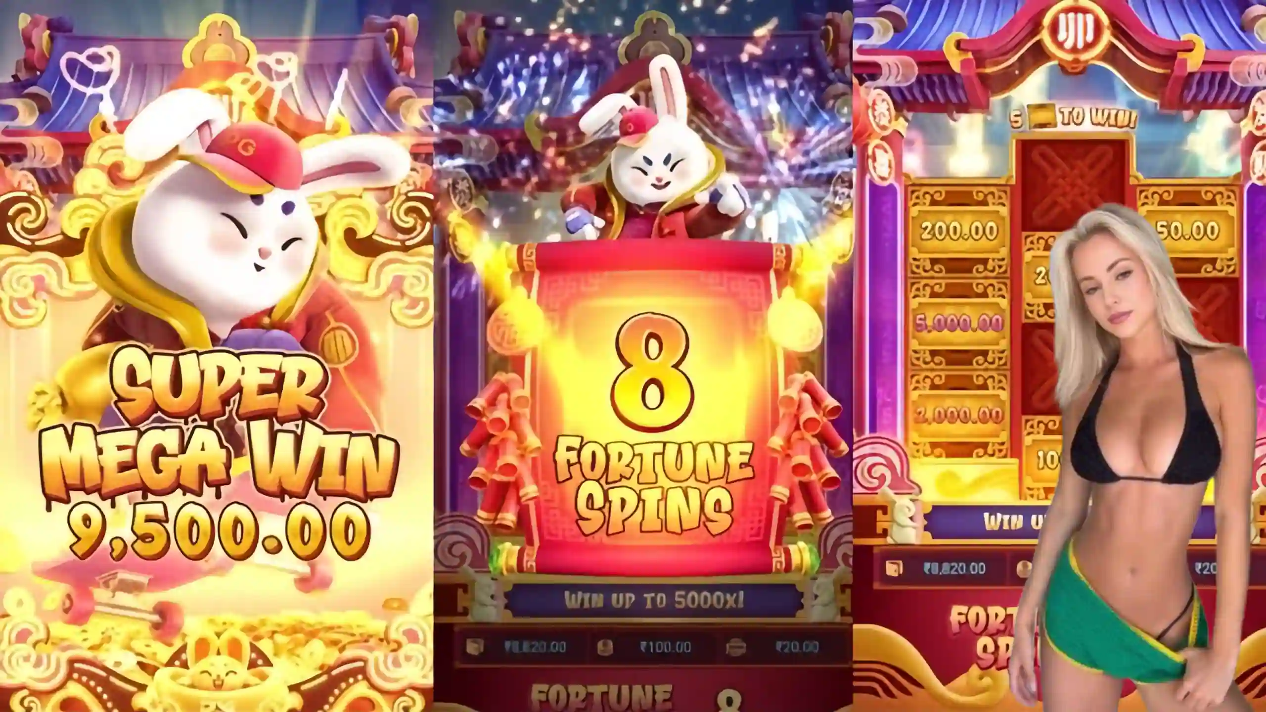 Wild Expansivo Fortune Rabbit 55m - Coelho Dourado que Expande